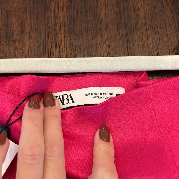 NWT Zara Satin Effect Mini Skirt - Picture 4 of 5